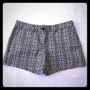 Patterned Crown and Ivey shorts. 8P